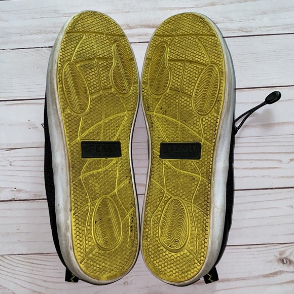 Mens Sperry slip on Flex Deck water beach shoes Sneakers sz 10 black boating - Picture 5 of 6